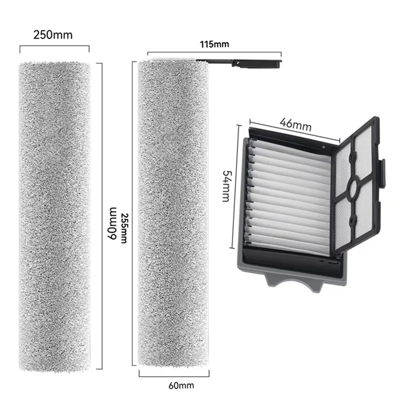 

-A65I для Tineco Floor S6, аксессуары, сменная роликовая щетка Tineco Floor One S6, сменный ролик