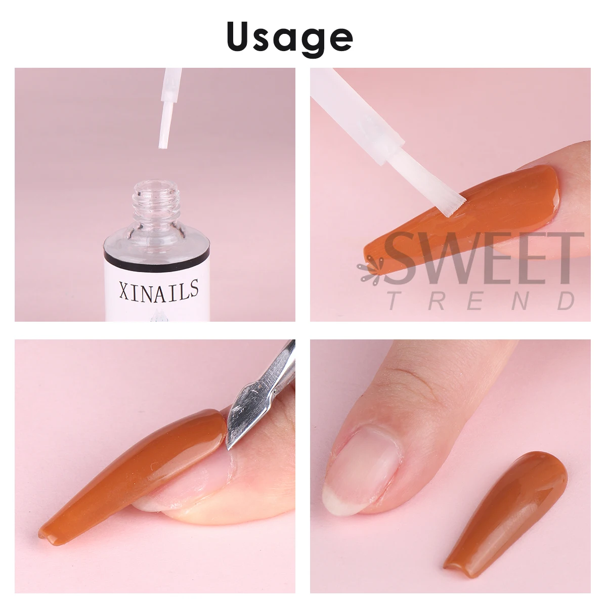 15 ml Nagelkleber-Entferner zum Aufdrücken der Nägel, falsche Spitzen, schnelles Entfernen, Debonder-Kleber, Strass, schnelles Auflösen von flüssigen Maniküre