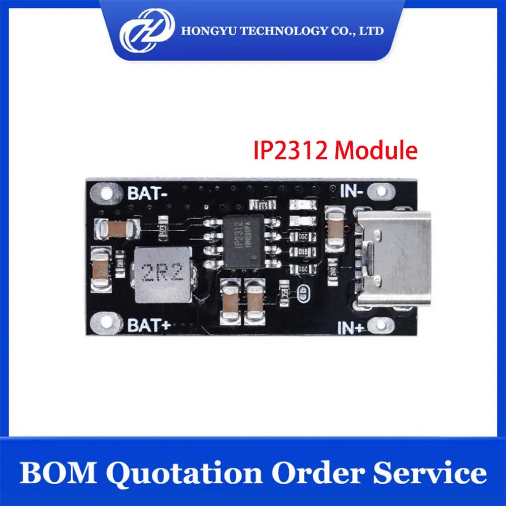 1 - 10 Pieces/Lots IP2312 Module Compound Ternary Lithium Battery Fast Charging Plate 3A 5V To 4.2V 4.35V Type C