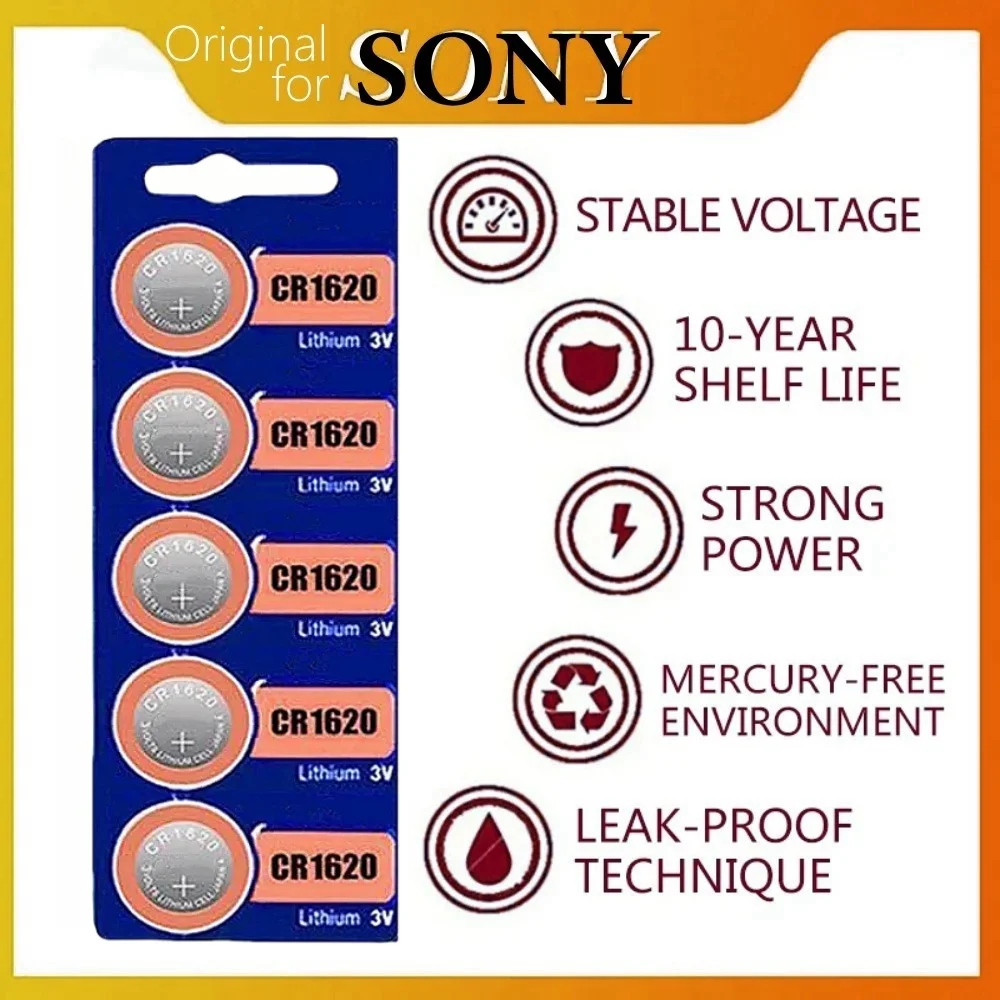 300PCS Original For Sony CR2032 CR 2032 DL2032 ECR2032 Lithium Battery Watch Toy Calculator Car Key Remote Control Button Cells