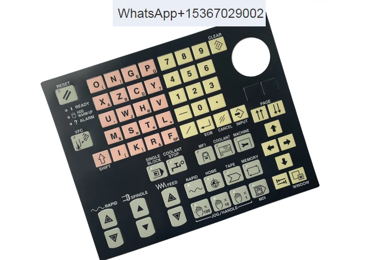 

NC button control panel button coating English protective film lathe/machining center