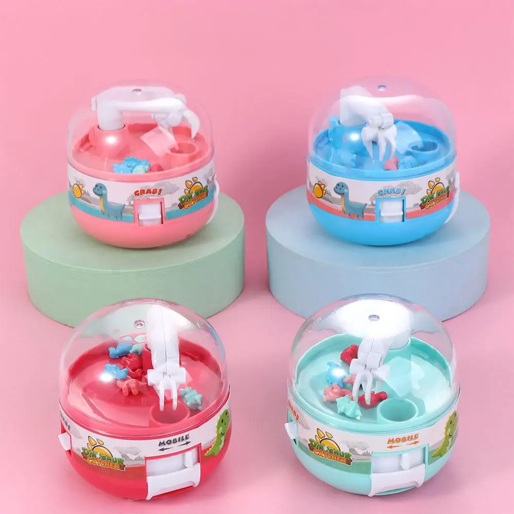 Toddler Activity Micro Dino Figures Catcher Capsule Catcher Toy Mini Claw Machine Kids Capsule Toy Catch Dinosaur Game