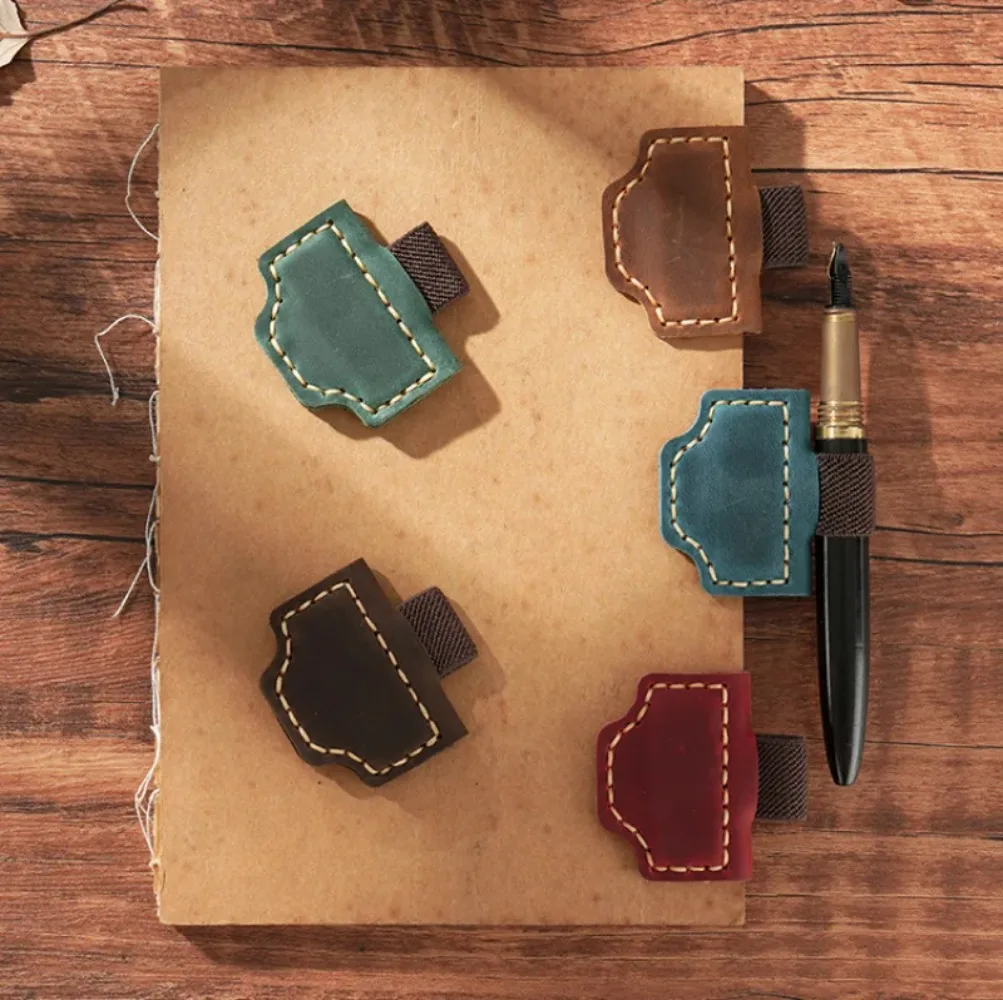 

Magnetic Leather Bookmark Double-sided Magnetic Buckle Magnet Clip Notebook Book Markers Page Divider Staionery Supplies