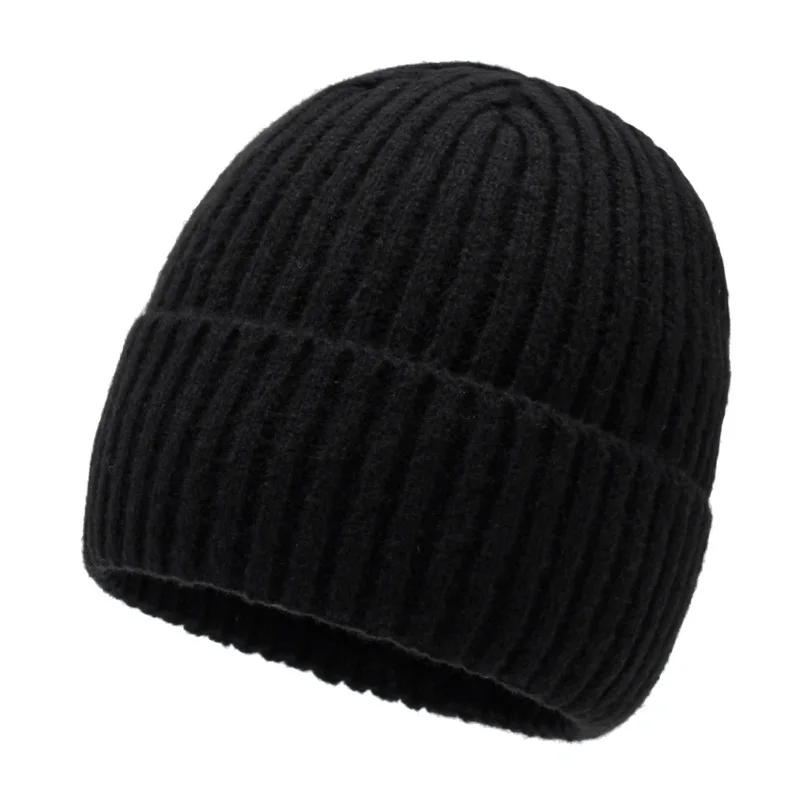 AliExpress NONE New Winter Fashion Padded and Thick Knitted Hat for Outdoor Cycling, Cold Protection Head Wrap, Woolen Hat for Skiing