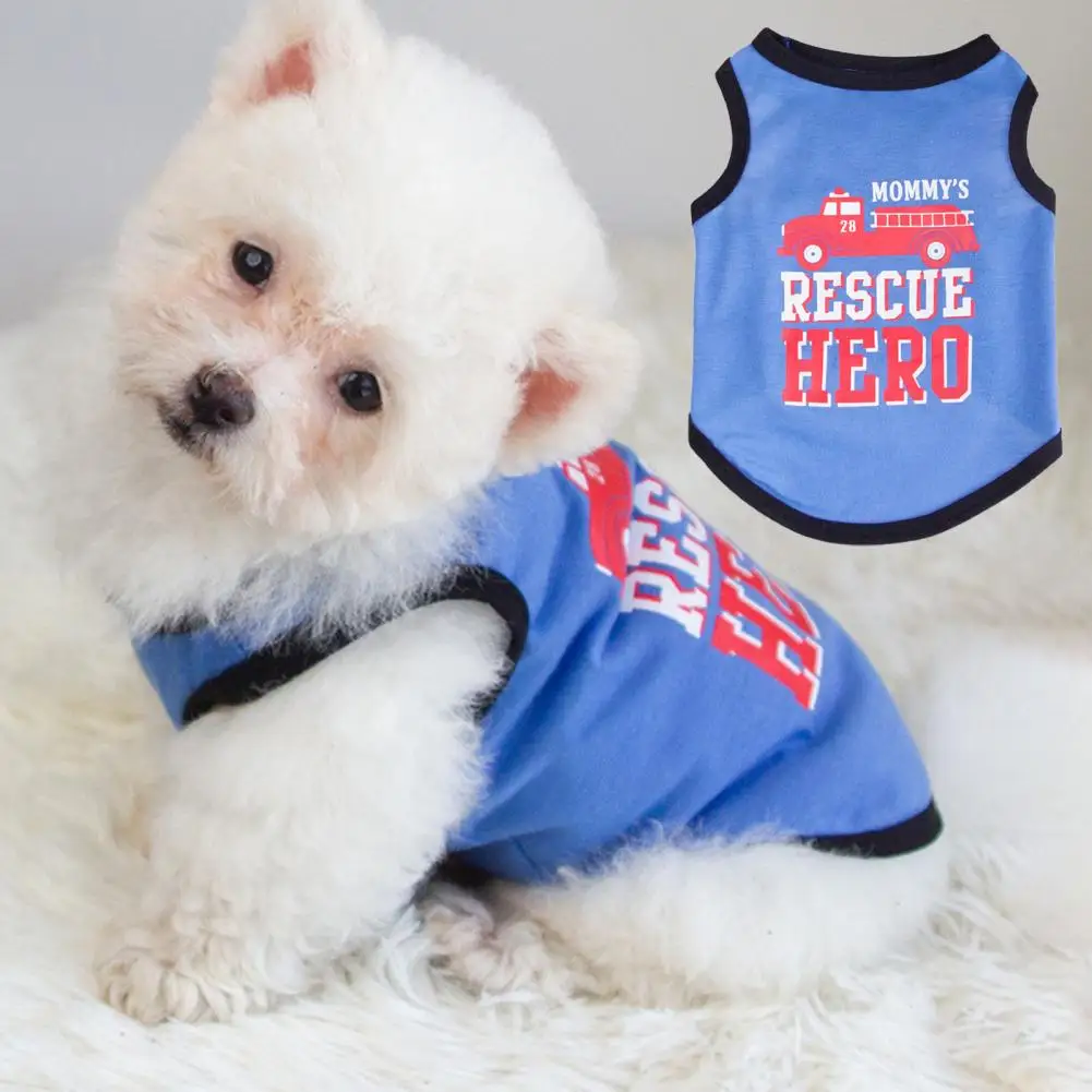 Pet Vest Two-Legged Apparel Fashionable Letter Print Washable Durable Stylish Cute Design Pet Vest Pet Supply Dog Accessories