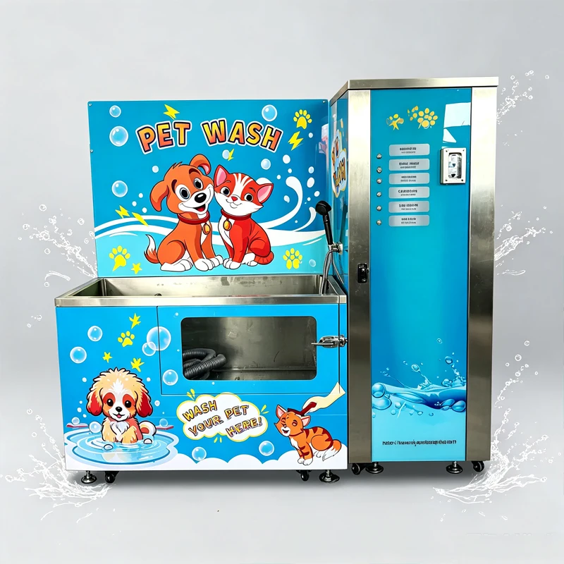 Stainless Steel Self Service Dog Wash Machine Multifunctional Pet Washing Spa Equipment For Pet Grooming Salon Customized