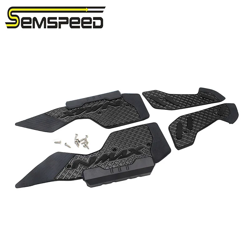 SEMSPEED CNC Aluminium Voorste Voetsteunen Voor Yamaha NMAX125/155 2017-2024 Antislip Gekartelde Ontwerp Direct Fit motorfiets Voetsteun