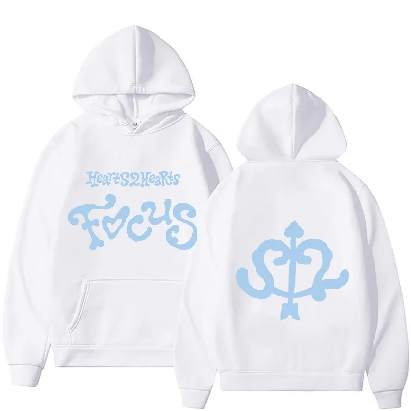 Hearts2Hearts Focus EP Gabriela Grafik-Hoodie für Männer und Frauen, Hip-Hop-Mode, Oversized Streetwear, Ästhetische Kapuzenpullover für Männer – Detail 5