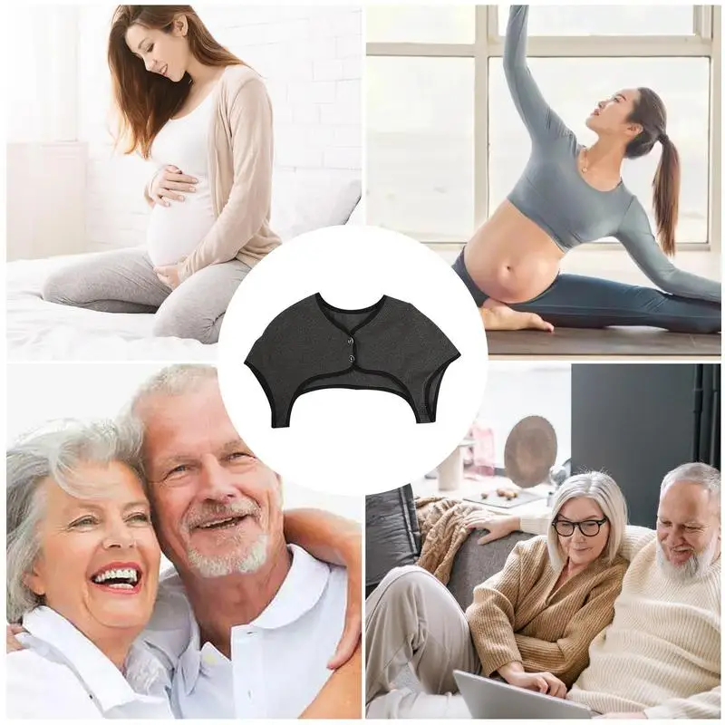 Almohadilla térmica para hombro, paquete de 360 grados, calentador de cuello de terciopelo lavable, para todas las estaciones