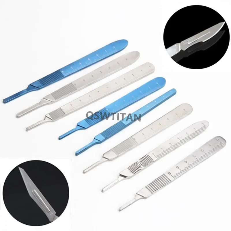 Titanium/stainless steel Blade Handle Bard-parker blade handles ophthalmic surgical instrument eye surgical Blade