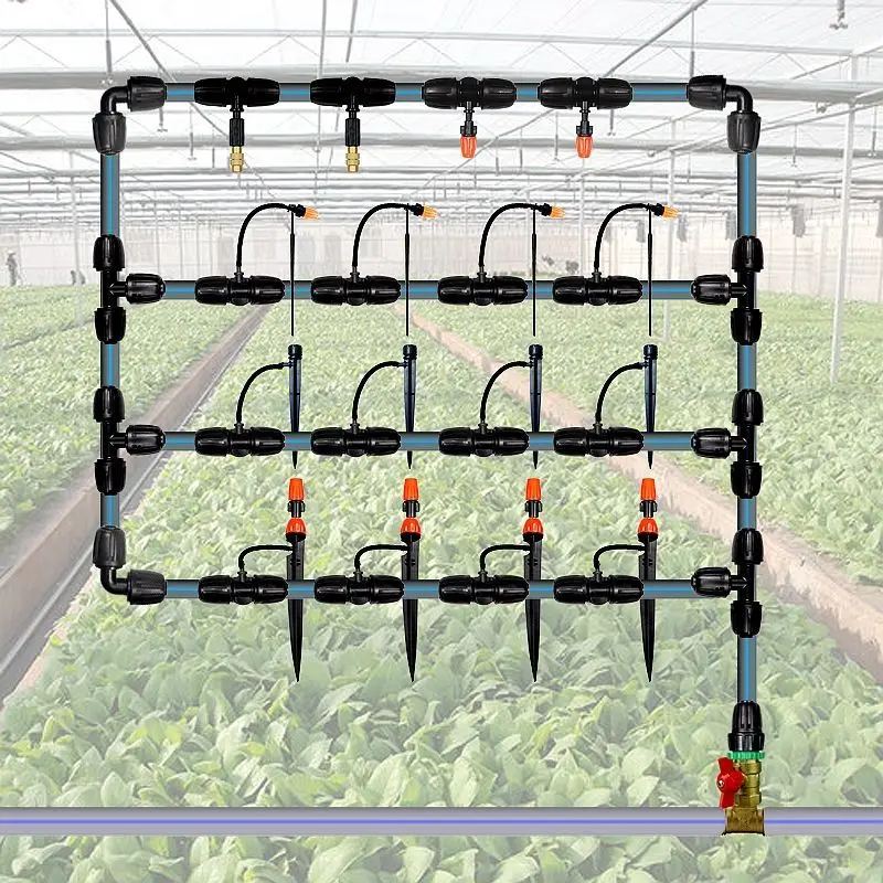 

Automatic watering flower watering device, atomized drip irrigation system, cooling spray