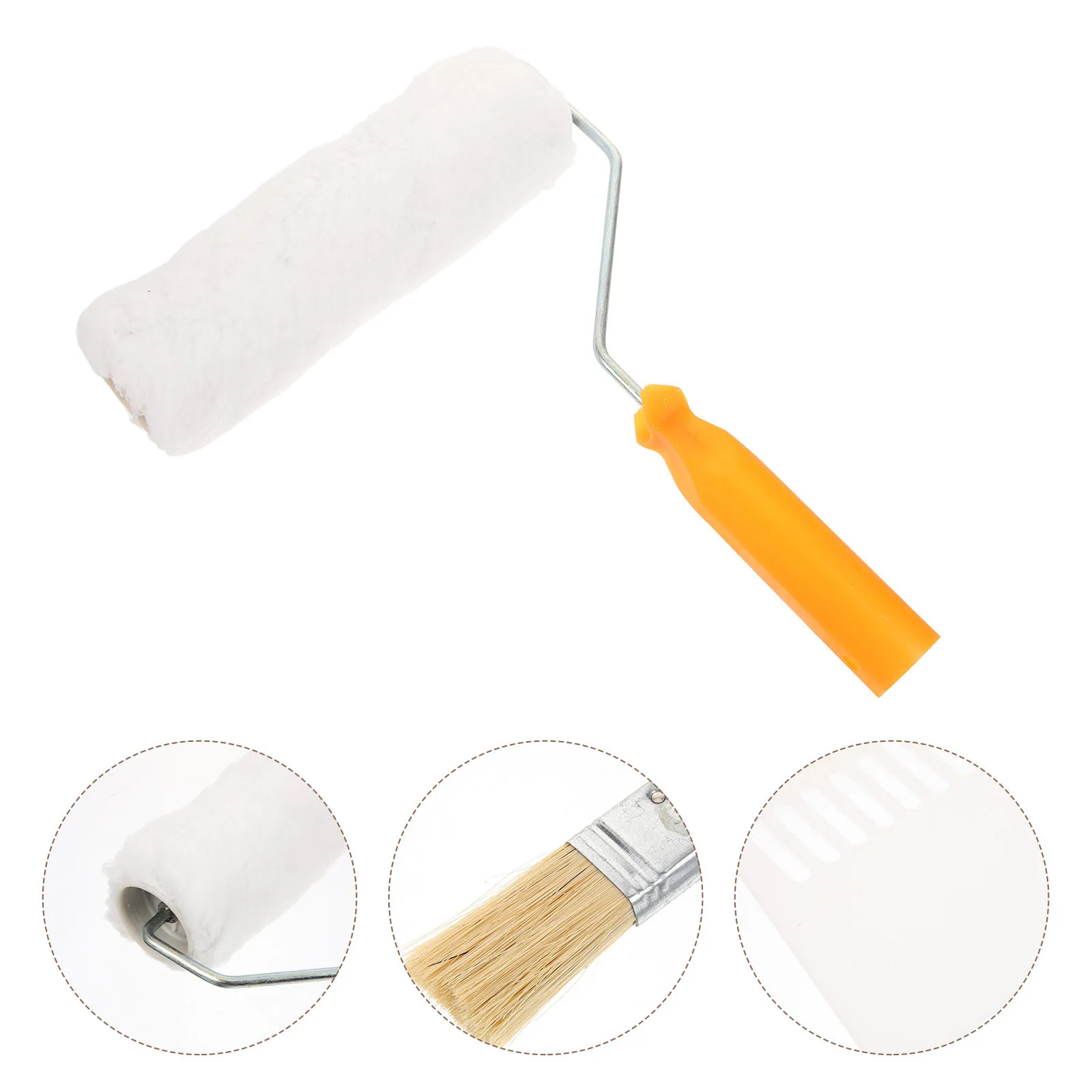 1Set Behang Roller Schraper Borstel Drukken Roller Tool Kit voor Thuis Muur Papier Naad Rolling Smoothing Scoren Gereedschap Schil stok