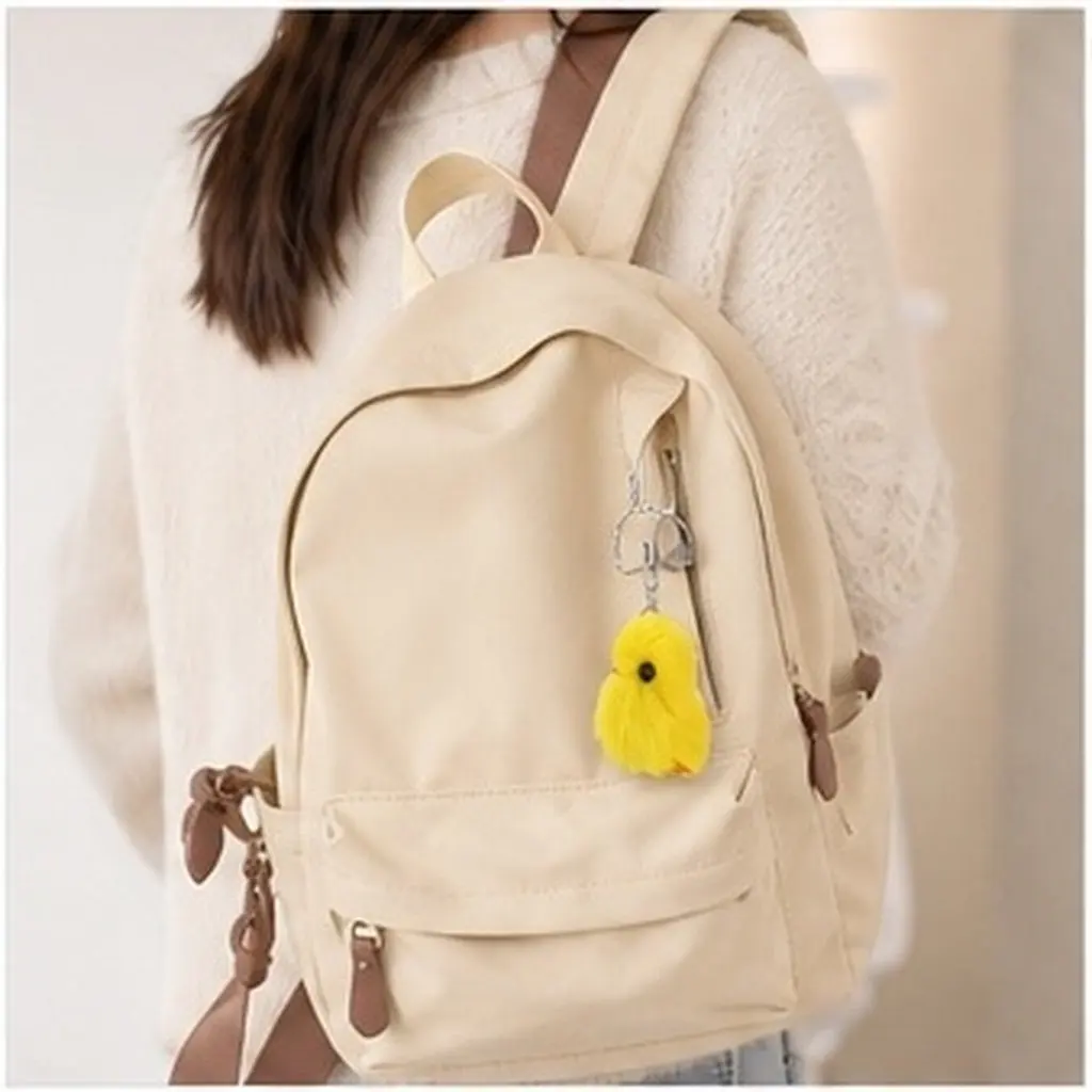8Pcs Little Chicken Keychain Adorable Mini Chick Keyring for Keys Purse Backpack Car Accessory Soft Touch Cartoon Animal
