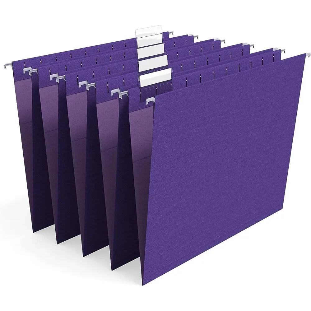 مجلدات ملفات معلقة 5 حرف مقاس أرجواني 25/صندوق