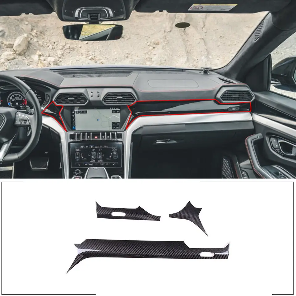 

Real Carbon Fiber Dashboard Panel Trim Cover For Lamborghini URUS 2018-2021