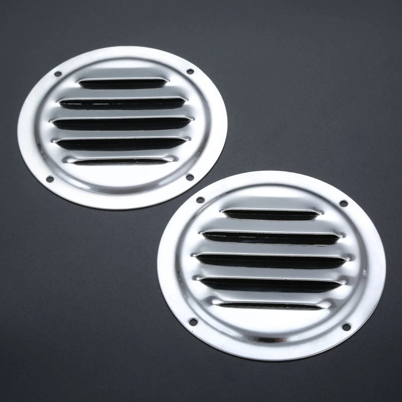 

2 Pcs 4" Stainless Steel Marine Boat 5 Slot Louvered Air Vent Cover Louver Ventilation Marine Boat Caravan Courtyard Accessories