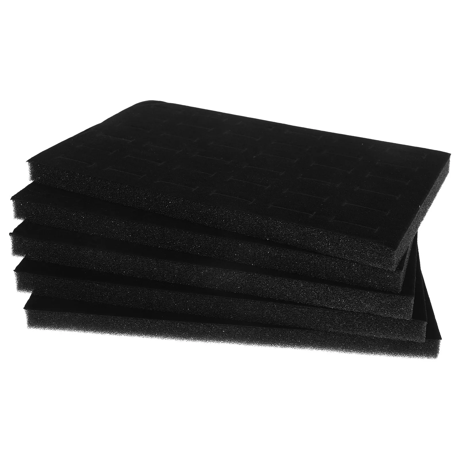 5Pcs Jewelry Display Insert Ring Earring Sponge Tray Stackable Organizer Pad for Jewelry Box Storage Photography Showcase Supply