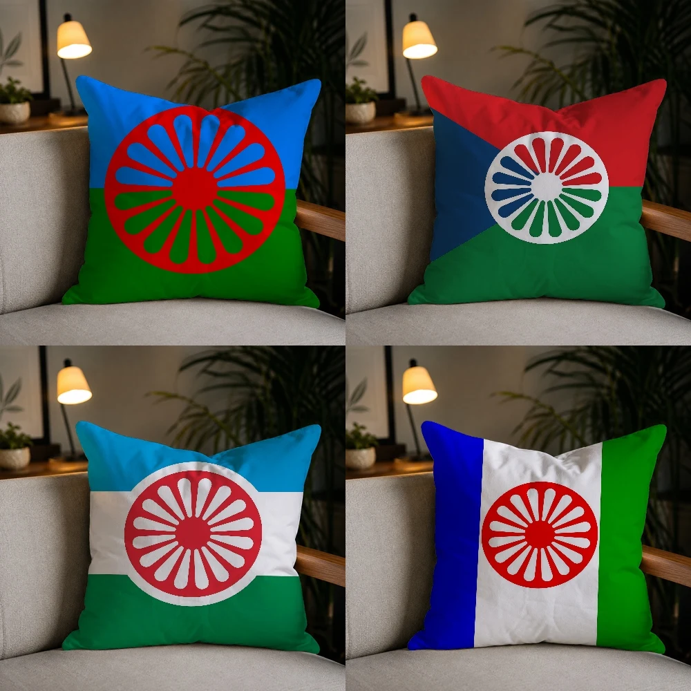 Gypsy Romani People Banner Pillow Case Plush Pillow Cases Home Decoration Pillow Cover for Sofa Bed Chair Living Room