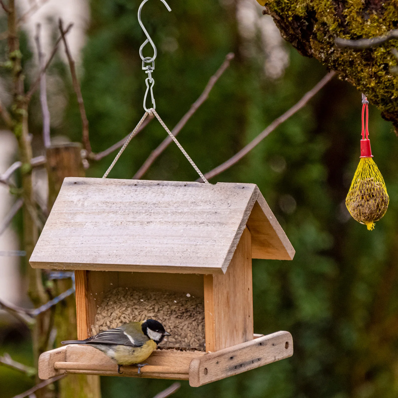 

10pcs Rotating Wind Chime Hooks Stainless Steel S Shape Self Rotating Bearing Outdoor Tools Silver Metal Spinners