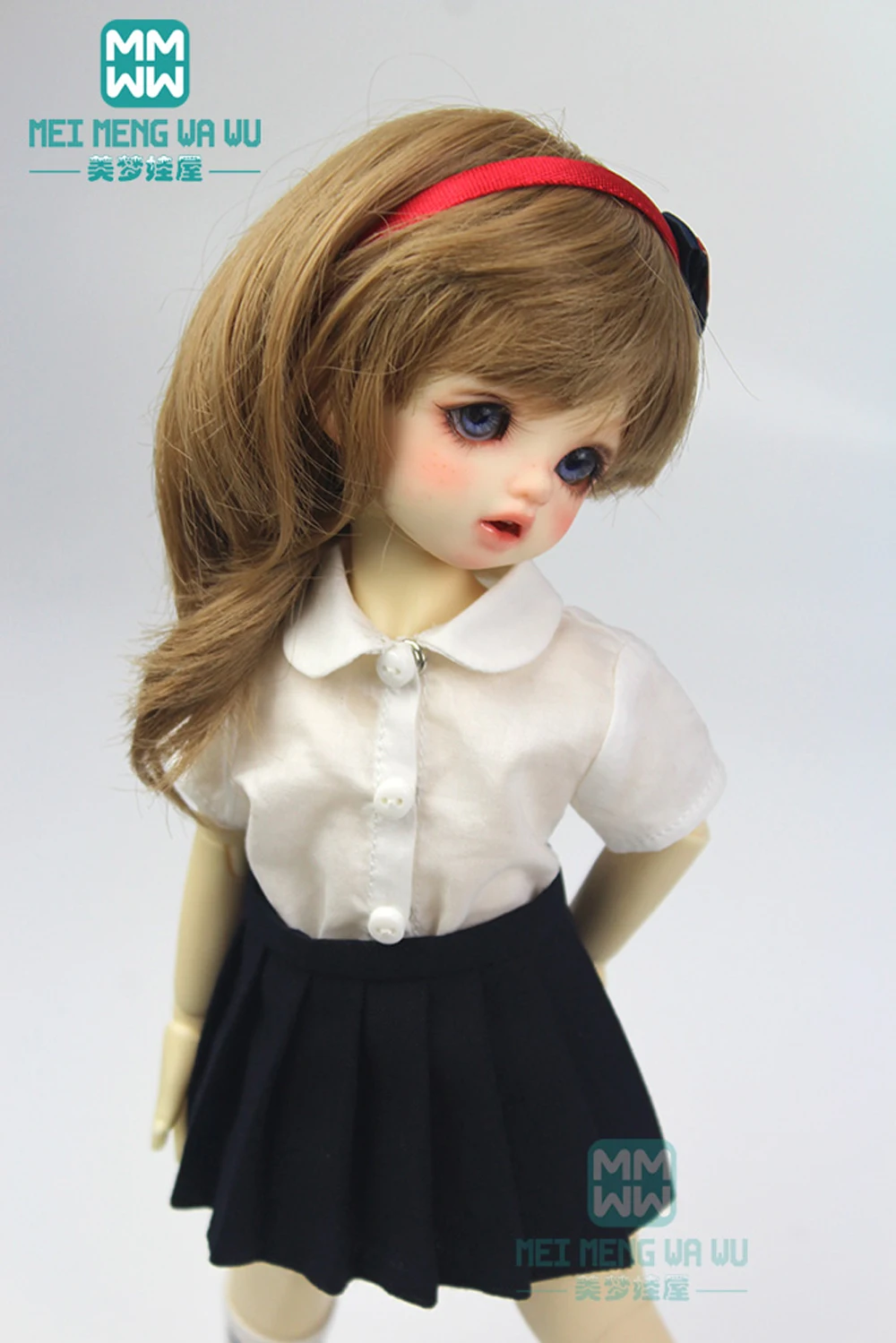 ファッショナブルな人形の髪1/3 1/4 1/6 bjd/sd,かつら,大きなカールのアクセサリー