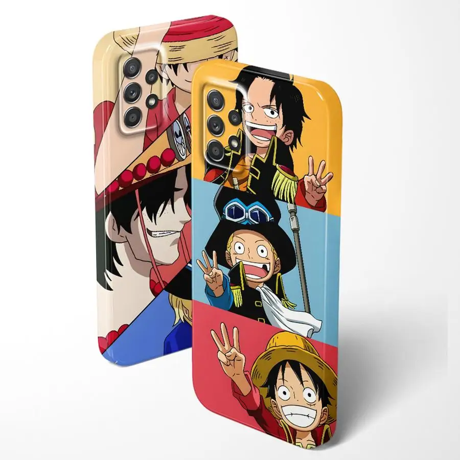 حافظة لهاتف سامسونج جالاكسي A15 A14 A33 A24 A23 A35 A34 A73 A31 A16 A36 A17 A71 A25 A13 قطعة واحدة كارتون لوفي