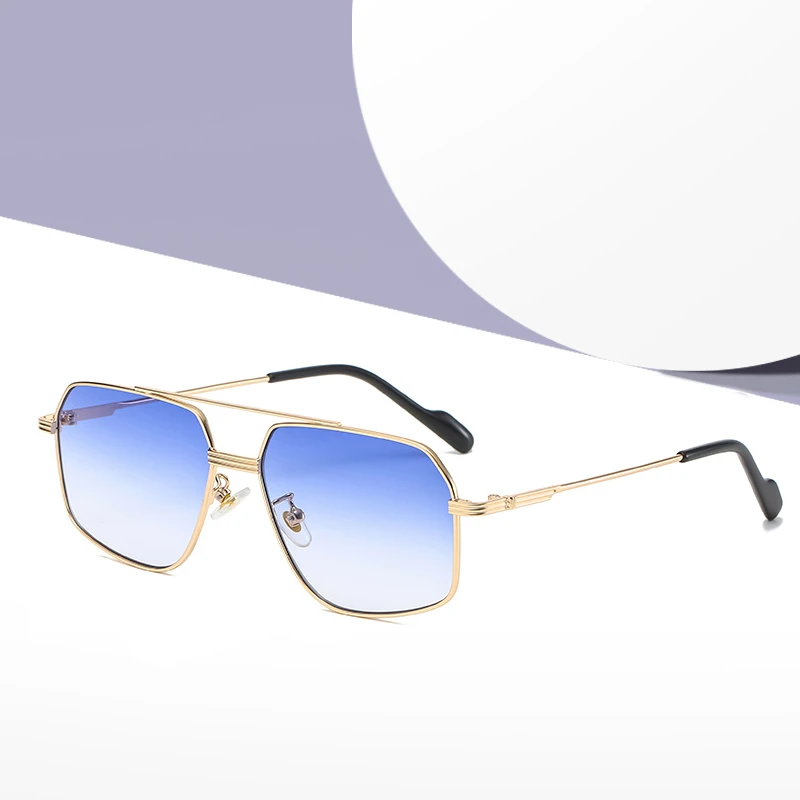 

Cross-Border Irregular Polygon Sun Glasses New Fashion Double Beam Men Women Street Shooting Sunglasses