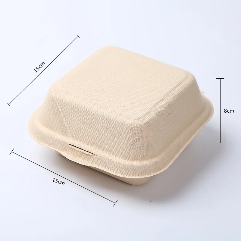 20/30/50pcs Disposable Eco-Friendly Bento Box Meal Storage Food Prep Lunch Box Fruit Salad Hamburger Cake Packaging Box Writable