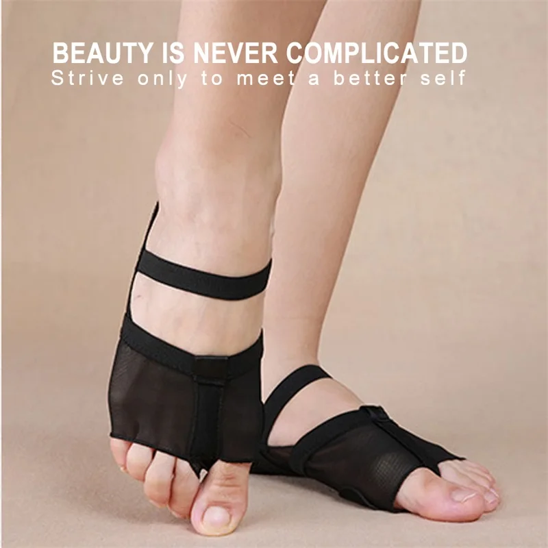 Yoga Belly Ballet Dance Toe Pad Practice Shoes Foot Thong Care Tool Half Sole Gym Socks Belly Dance Training Foot Cover Insole