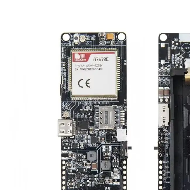 ESP32-S3 4G LTE Development Board A7670E Module, Cat-1 GSM WiFi Bluetooth GNSS with 18650 Battery Holder IoT Kit