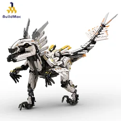 BuildMoc Horizon Mecha Clawstrider Monster Building Blocks West Thunder Zero Dawn Tooth Tallnecks Bricks Toys For Children Gifts