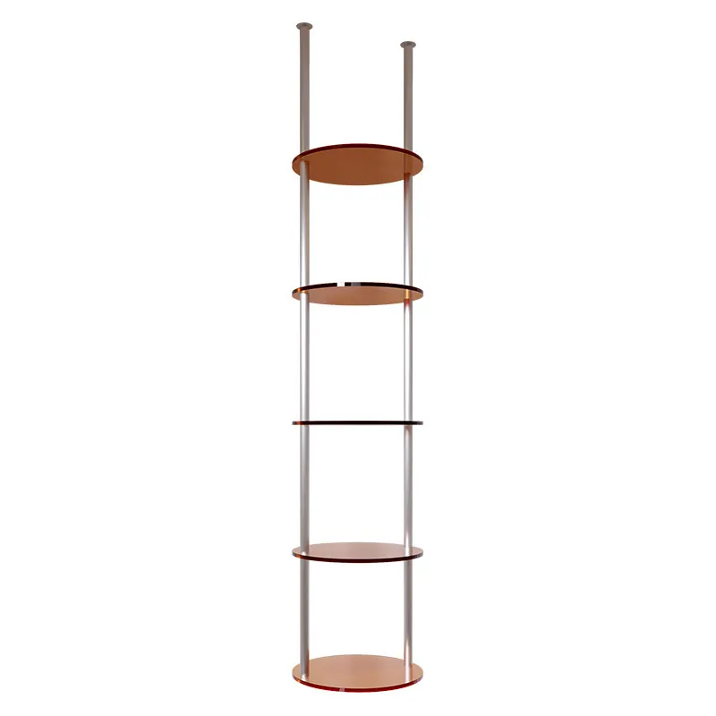 Commercial Beauty Salon Product Display Rack Display Cabinet Cosmetics Ceiling Shelf Retractable Multi-layer Shoe and Bag Shelf
