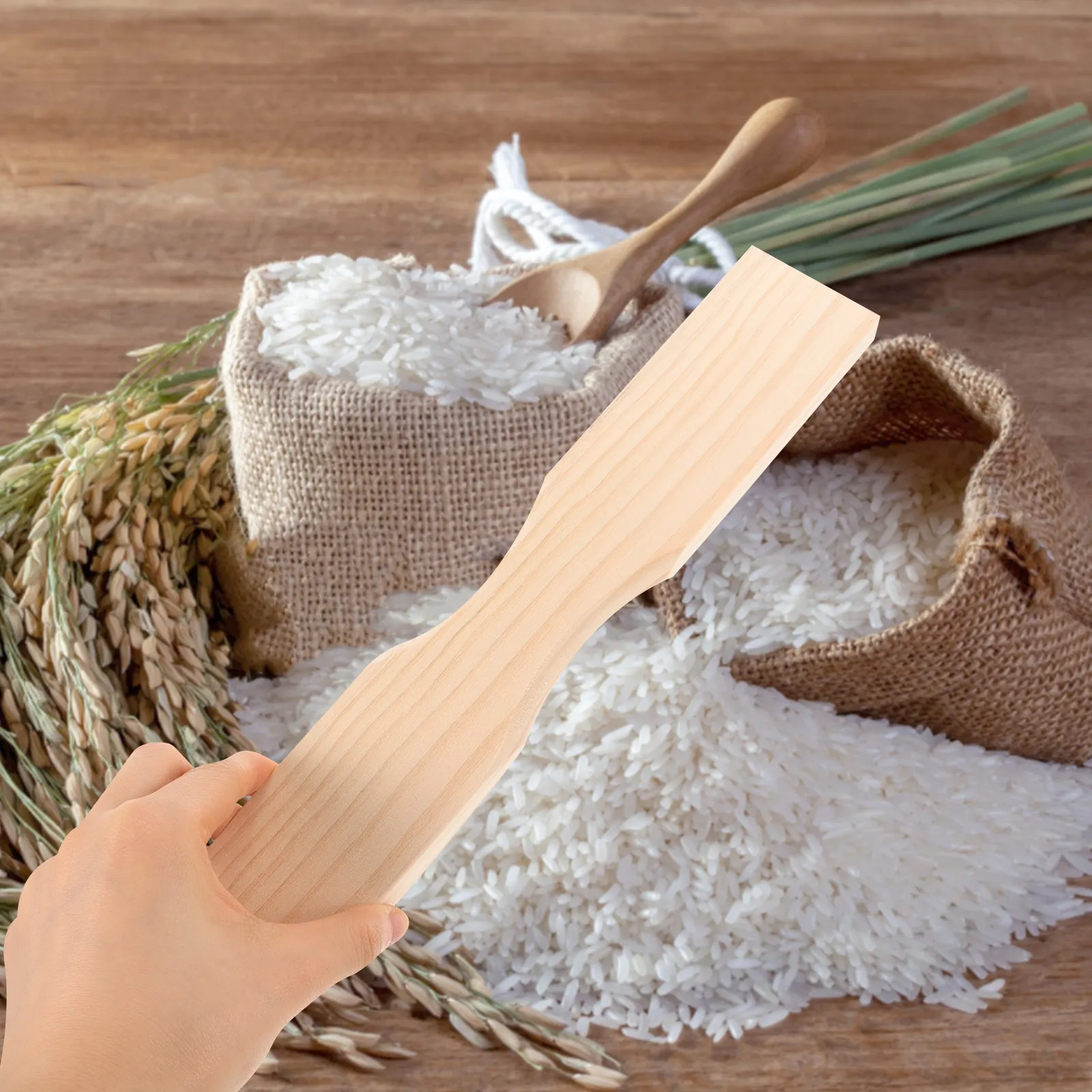 Loose Tea Bag Stuffer Reliable Wood Rod Opening Holder Convenient Grain Bag Support Tea Packing Tool Wood Rod for Opener