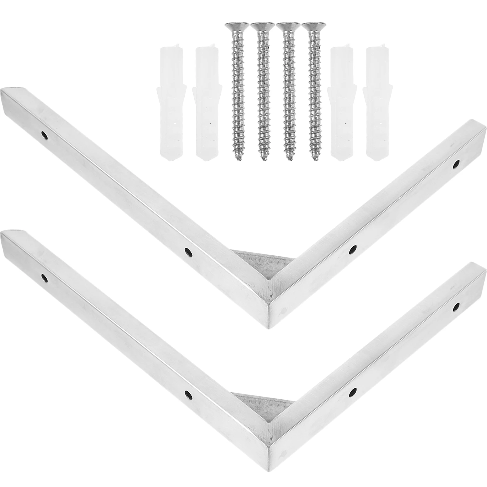 

Wall-mounted Tripod Braces Shelf Brackets Stainless Steel Floating Shelves Fixing