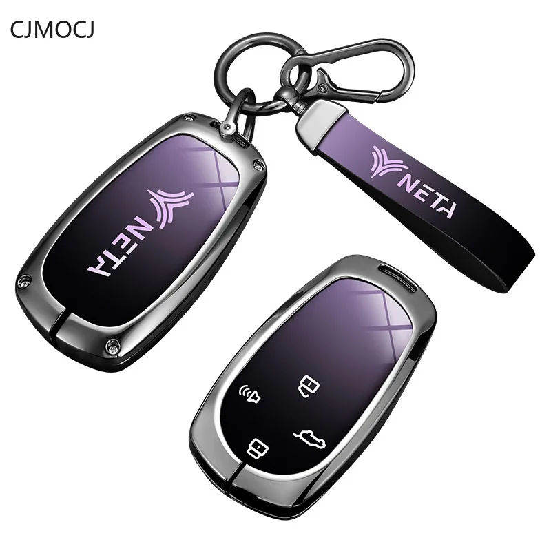 Premium Zinc Alloy Key Cover Case for NETA S/L/X/U/V/GT/AYA - Protective Key Fob Shell Keybag Keychain