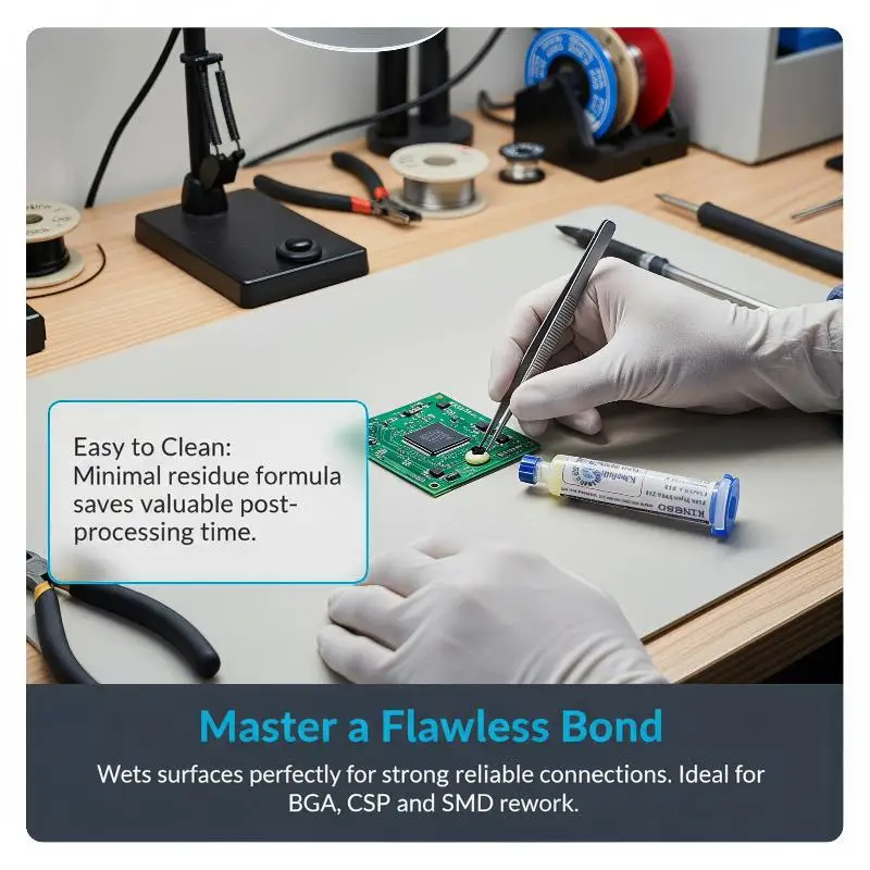 No-Clean Lead-Free Soldering Flux Paste 1Pcs 10cc RMA-218 Solder Paste for Small Electronics Repair