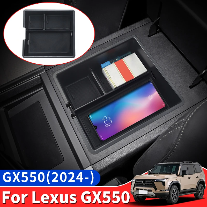 

For 2024 Lexus GX550 Upgrade Interior Decoration Accessories GX 550 center console Armrest box storage box compartment tray