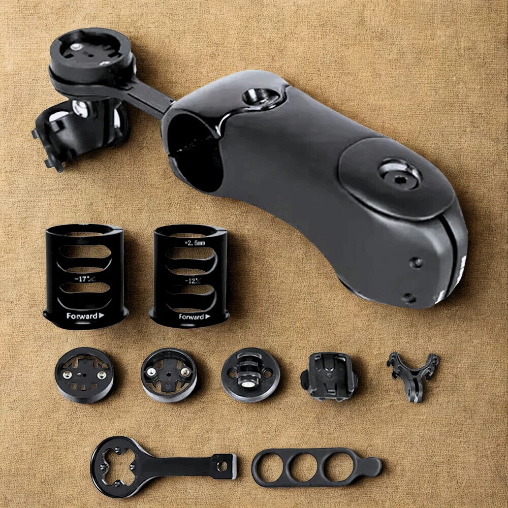 

ENV Aero Road Bike Stem T1000 Carbon Fiber MTB Carbon Stem -12°/-7°/-17°, 31.8mm with Computer Mounts Bicycle Accessories