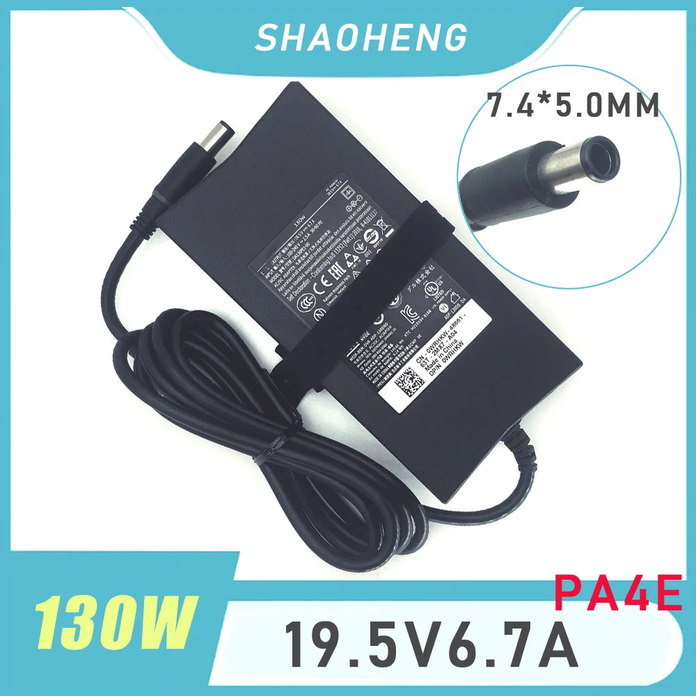 Adaptador AC Original 130W 19.5V 6.7A 7.4mm Carregador de Laptop para Dell Inspiron 15 7559 N7110 N5110 Fonte de Alimentação para Notebook