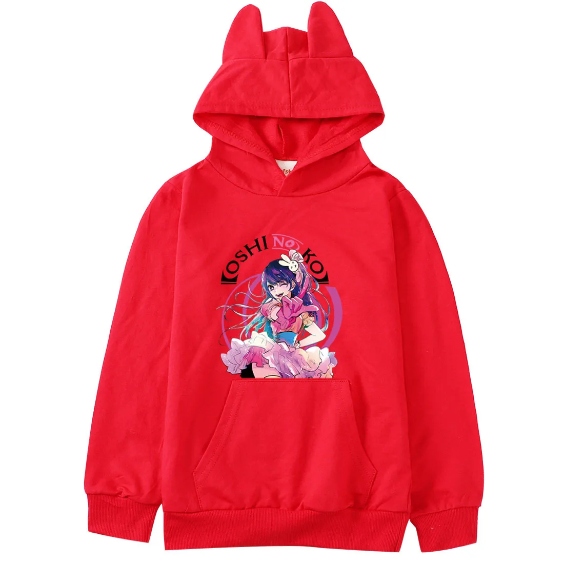 Kawaii Oshi No Ko Hoodie Kids Japanese Harajuku Streetwear Teenager Girls Sweatshirt for Boys Hooded Sweater Children\'s Clothing