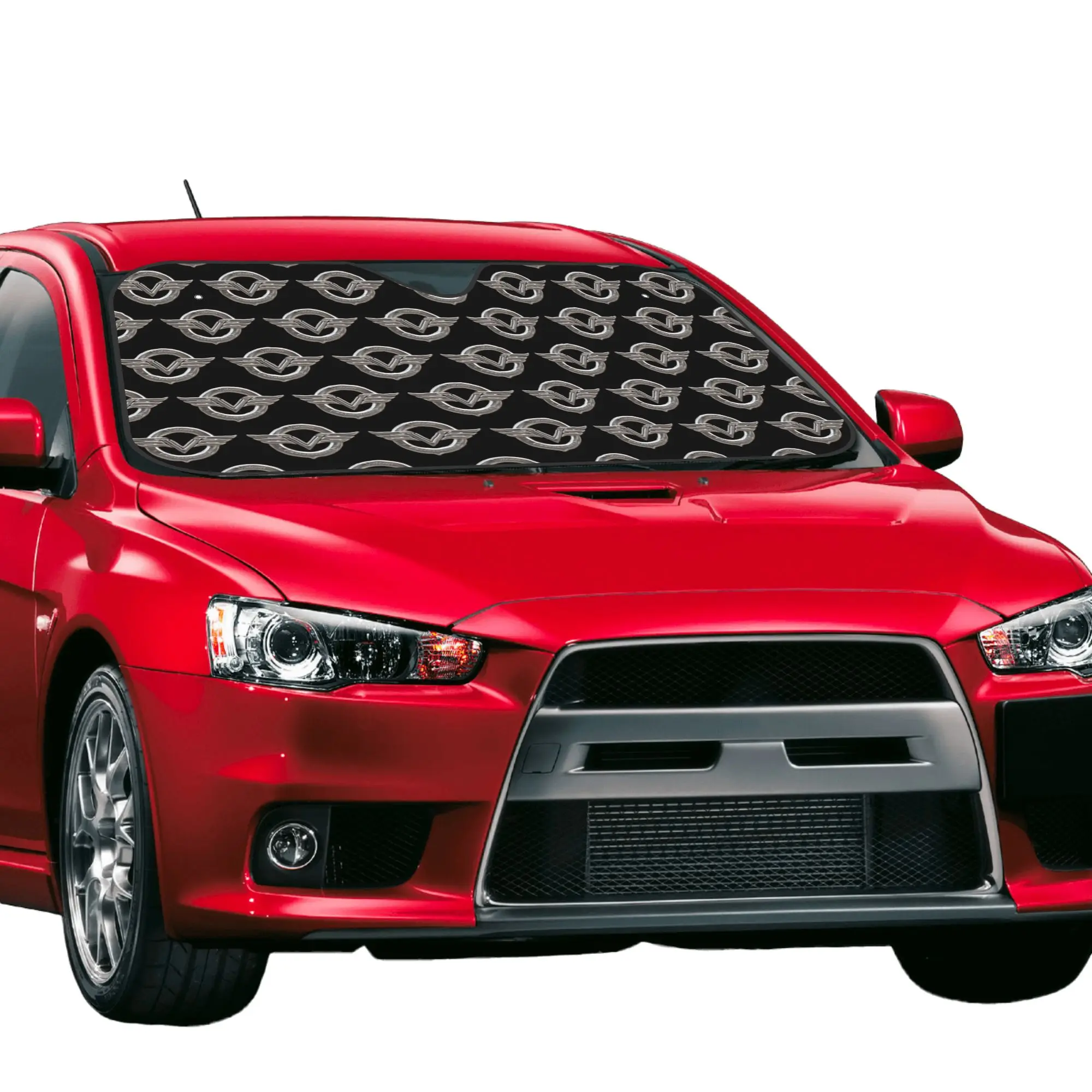 Vulcans Motorcyle VN 750 Logo Car Front Windshield Sun Visor Heat Insulation  UV Protection Portable Aluminum Foil Auto Visor