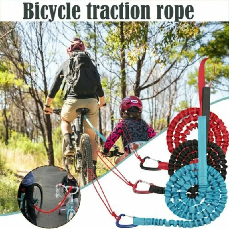Outdoor Bicycle Traction Rope Mountain Bike Trailer Rope Outdoor Riding Parent-Child Tension Rope Elastic Trailer Rope