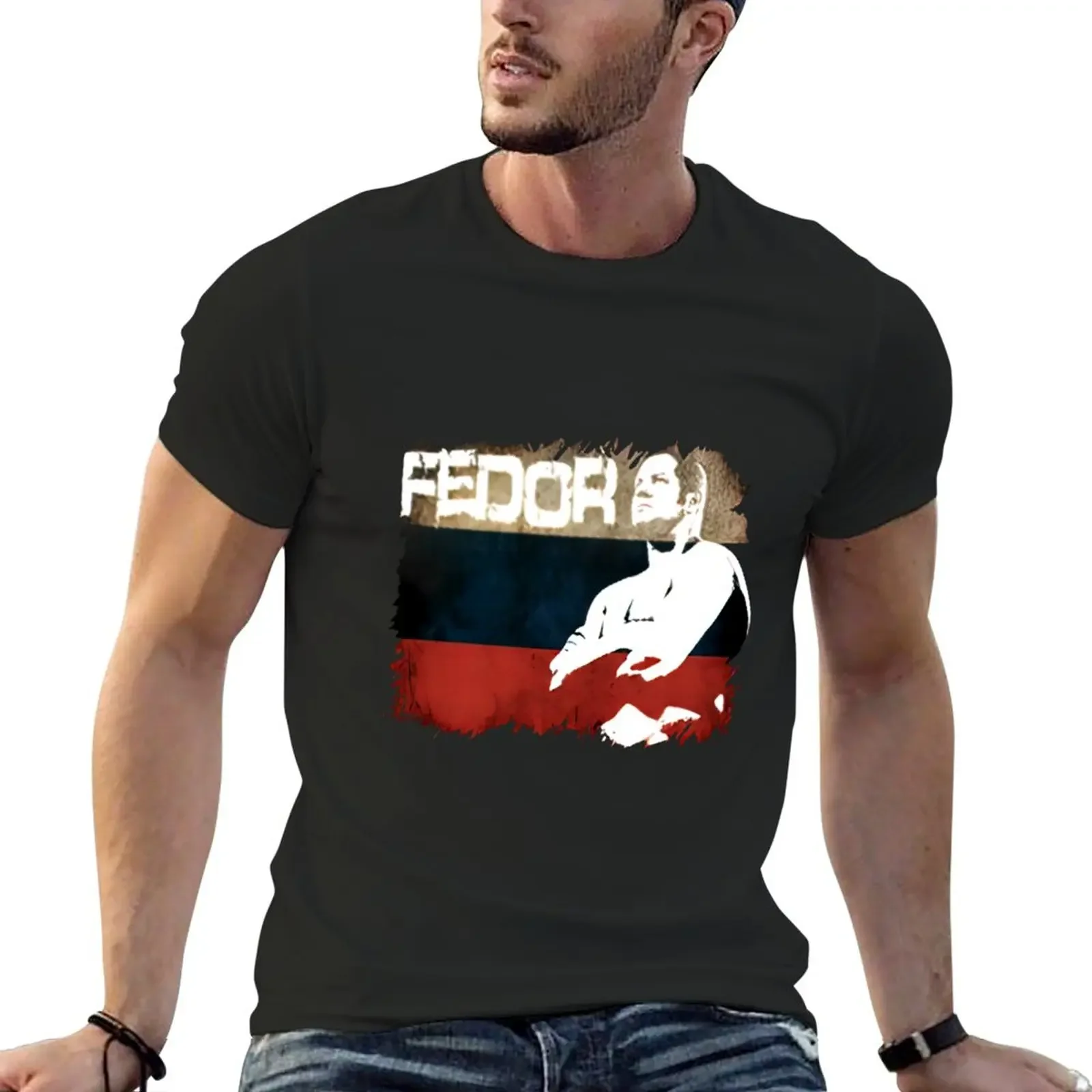 New Pride FC Russian MMA Fighter Legend Fedor Emelianenko Last Emperor Eagle front T-Shirt quick-drying men t shirts