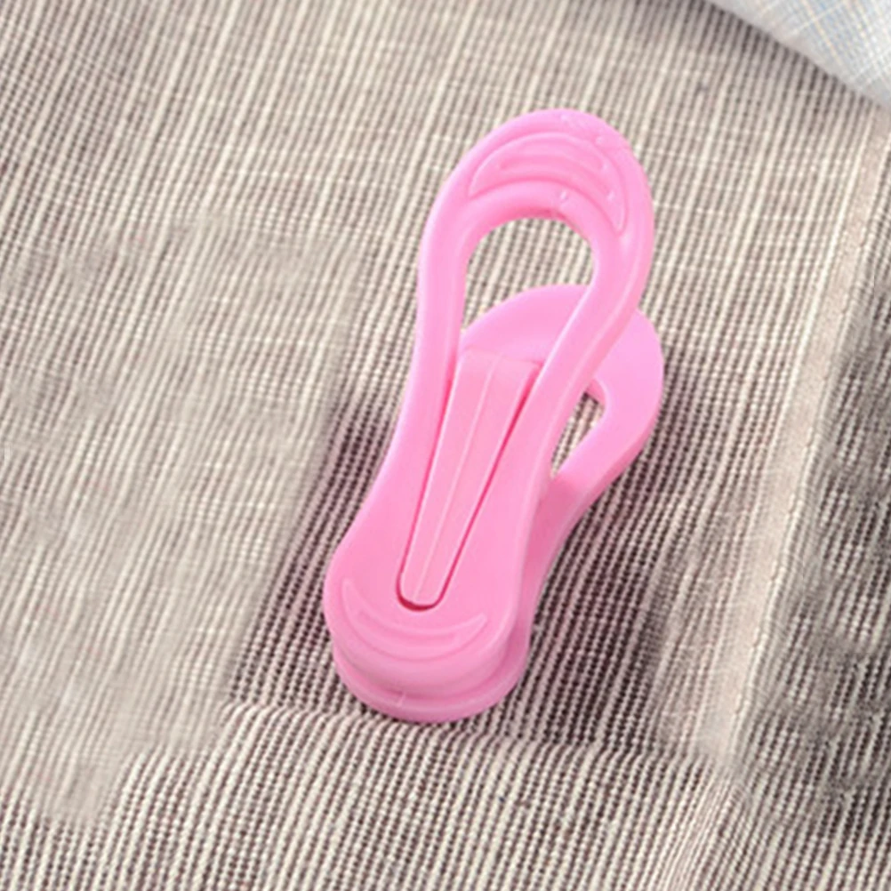 

Plastic Clothespins Hanger Clips Quilt Duvet Large Items Wind Proof Pink ABS Material Laundry Pegs Clothes Accessories