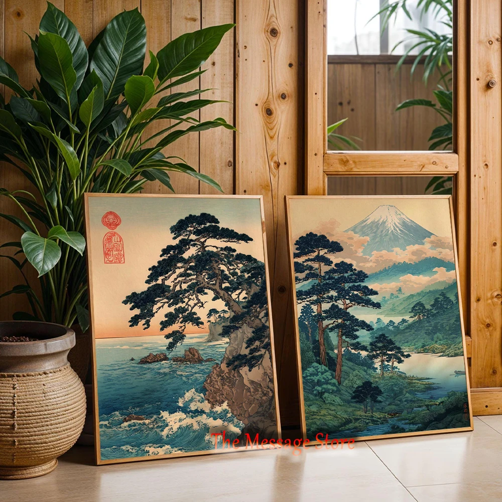 Vintage Japanese Forest Pine T - đánh giá và giá Japanese Traditional Lifestyle