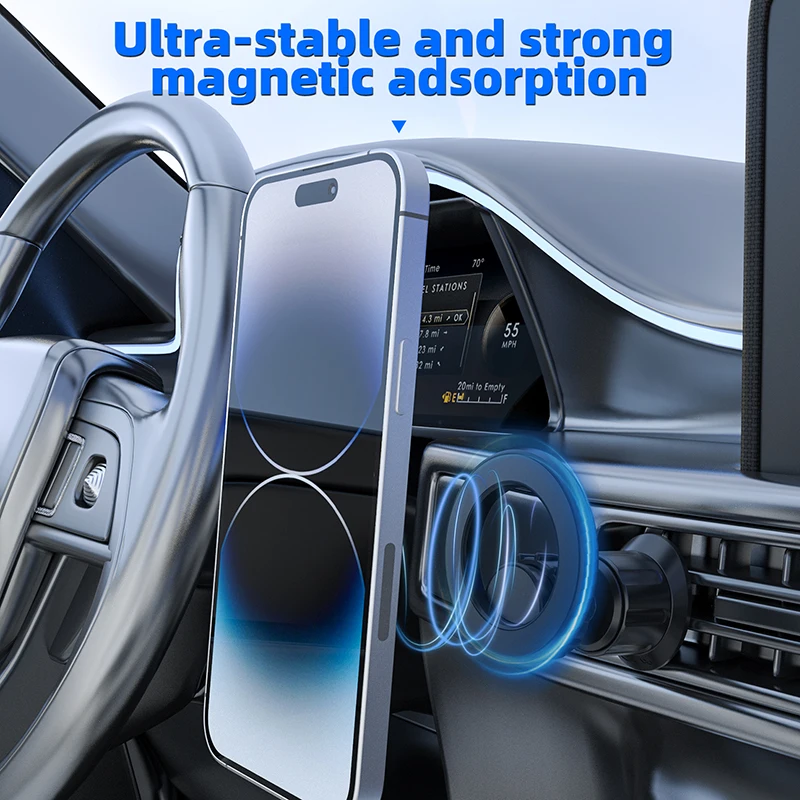 Magnetic Car Phone Mount Strong Magnetic 360°Rotation Eco Friendly Material Car Phone Holder Compatible For iPhone Xiaomi Huawei