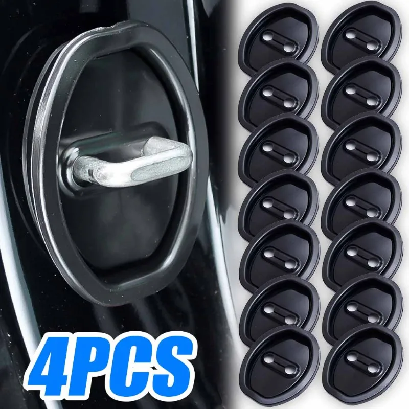 Car Door Shock Absorber Cushion Door Lock Buckle Silicone Protection Cover Universal Thickened Waterproof Anti-collision Sticker