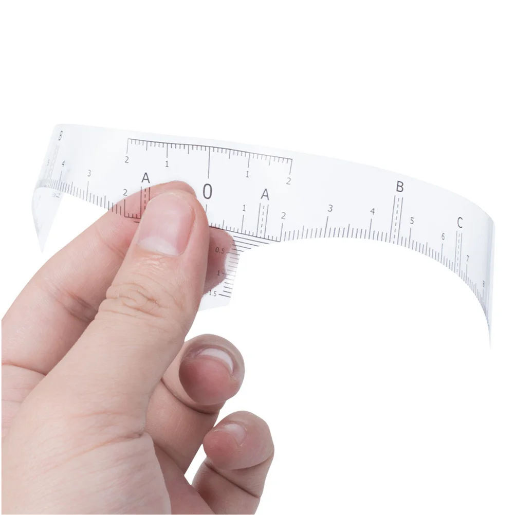 粘着式眉毛定規ステッカー 使い捨て眉毛測定ステンシル ホワイト 女性のための迅速かつ簡単なメイク用品