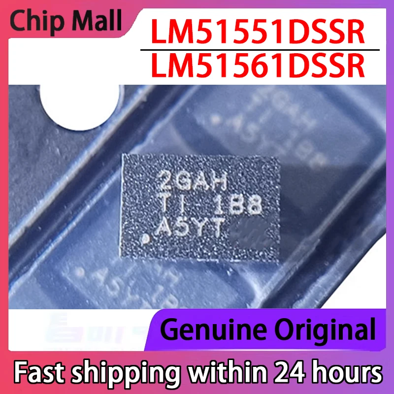 

1PCS LM51561DSSR Silk Screen 2GAH LM51551DSSR 51561 Patch WSON12 QFN12 Original Controller Chip IC in Stock
