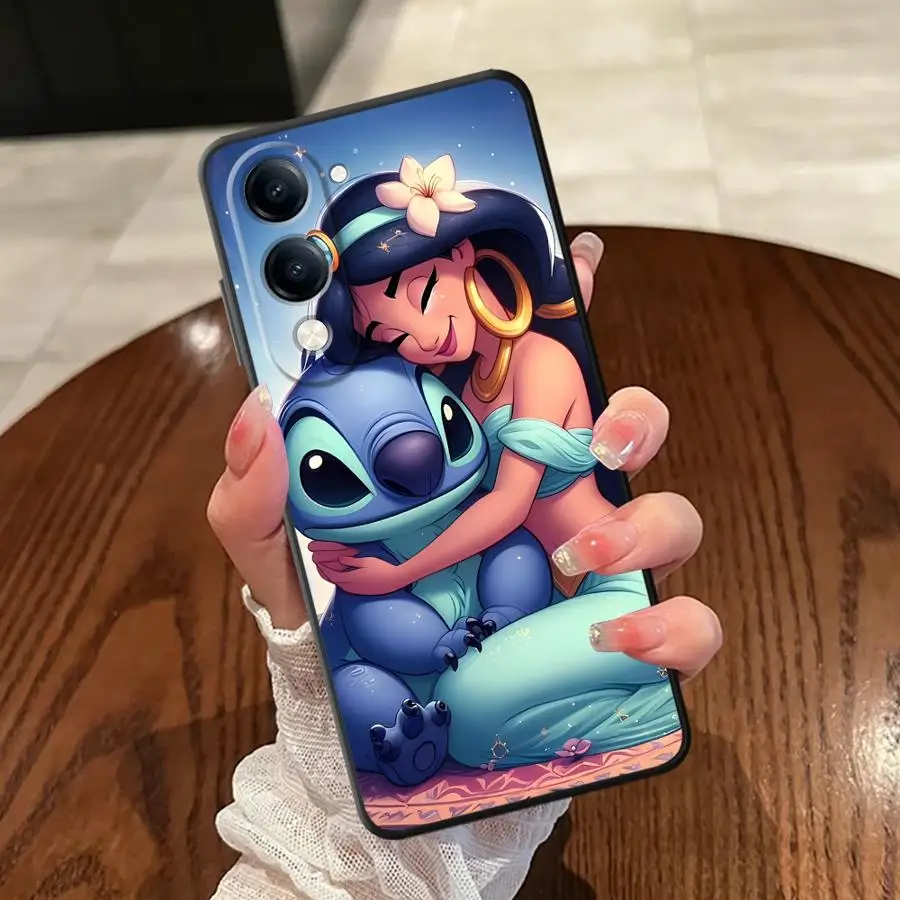 حافظة أميرات ديزني الجميلة اللطيفة لهاتف Vivo V21E V23 Y51S Y78 V27 V29 Y75 Y81 Y53S Y52S Y93 Y71 Y91 V25 V30 Y50 Y95 ظهر ناعم