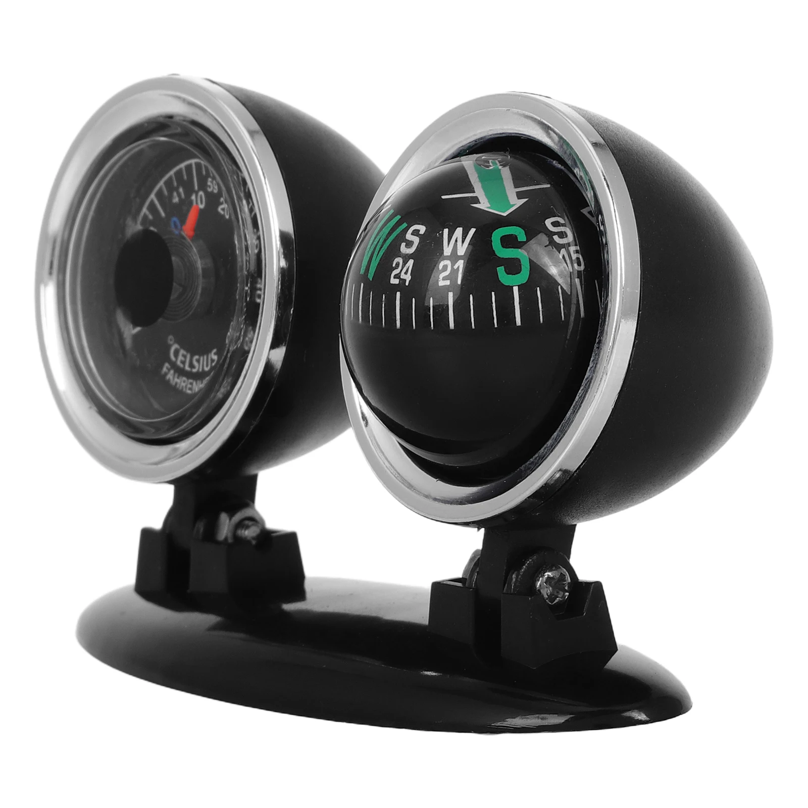 

Car Dash Compasses Accurate Direction Dual Use Boat Vehicle Durable Material Multi Function Navigation